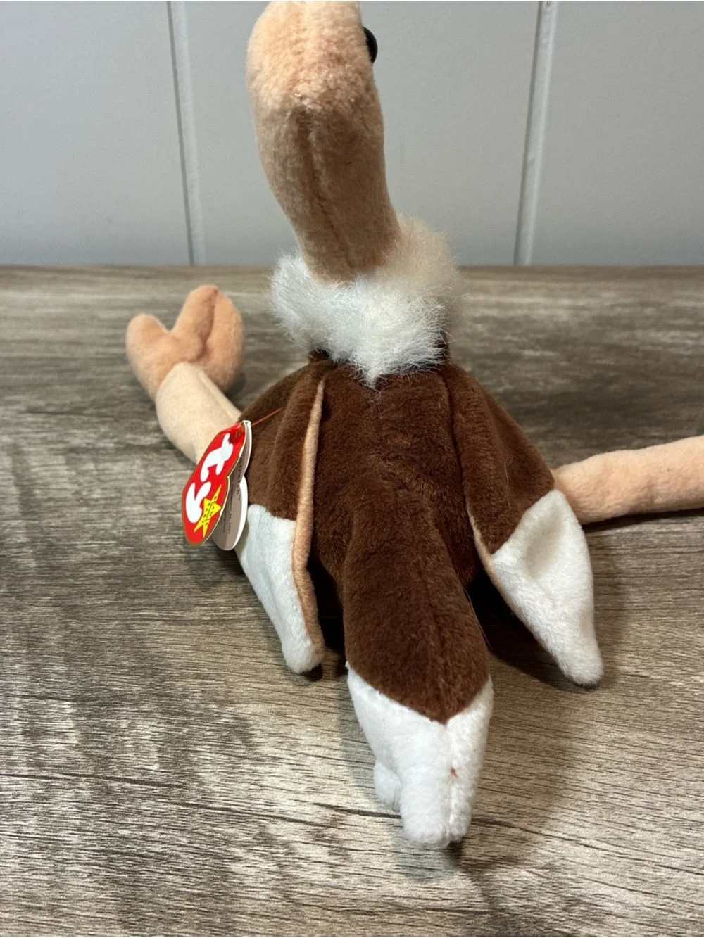 Ty Beanie Baby Stretch The Ostrich Plush Bday Sept 21 1997 Retired